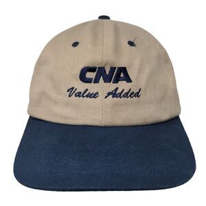 CNA Value Added Slideback Hat Tan One Size Embroidered Colorblock